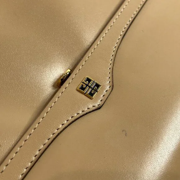 【6MK】Givenchy Beige Leather Handbag sku#85257 (gently used) - Picture 8 of 16
